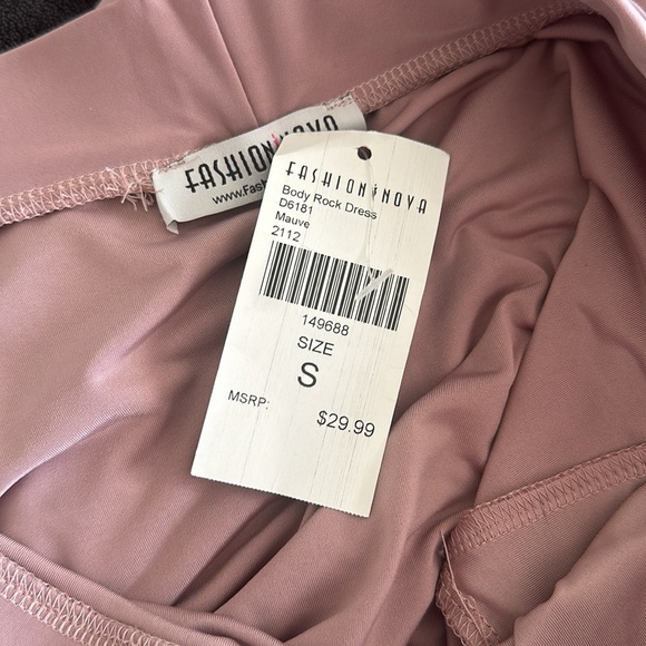 NWT Fashion Nova Body Rock Mauve Midi Dress - Picture 4 of 4